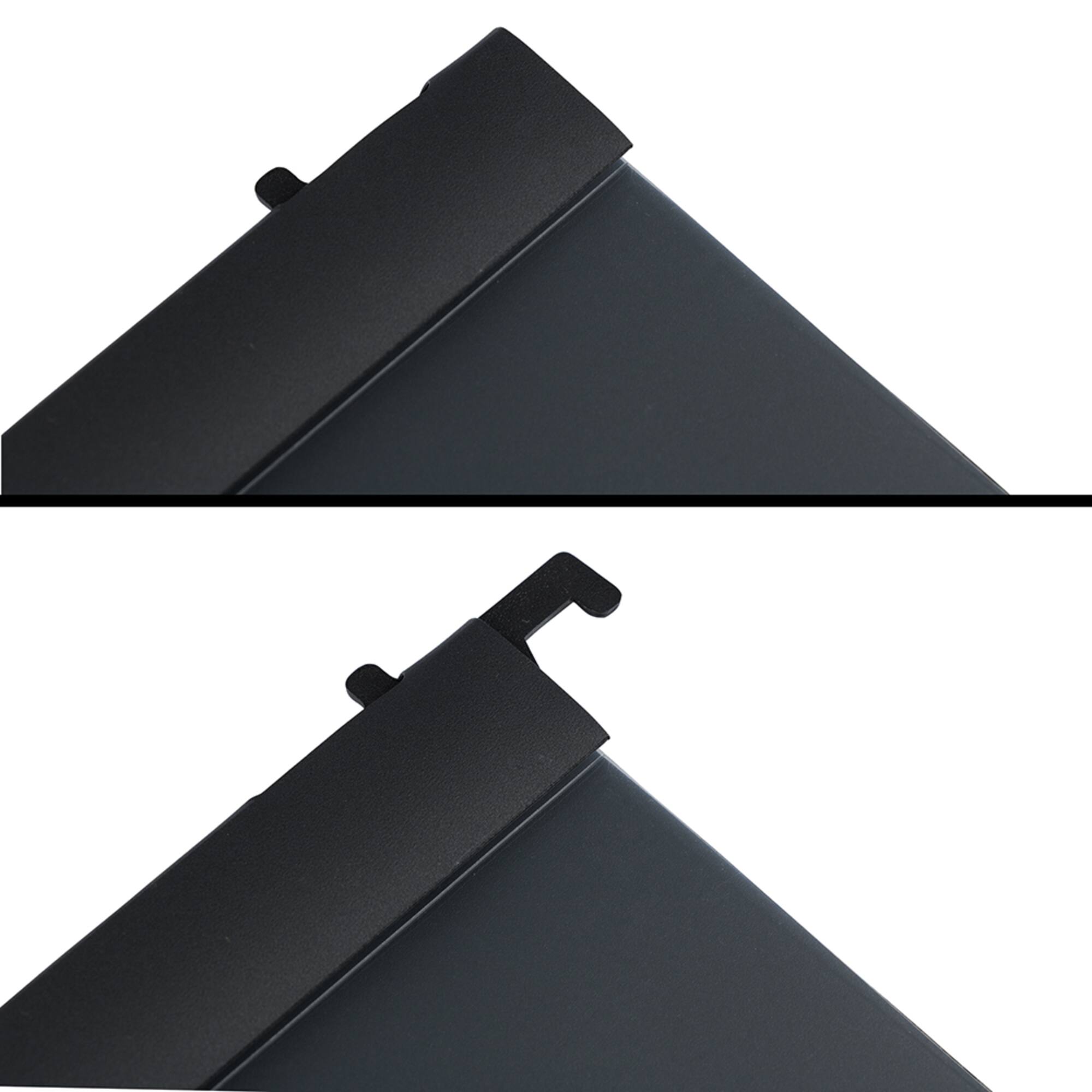 JAM Paper 9" x 12" Black Plastic Report Covers with Slide Lock Clip, 6ct.